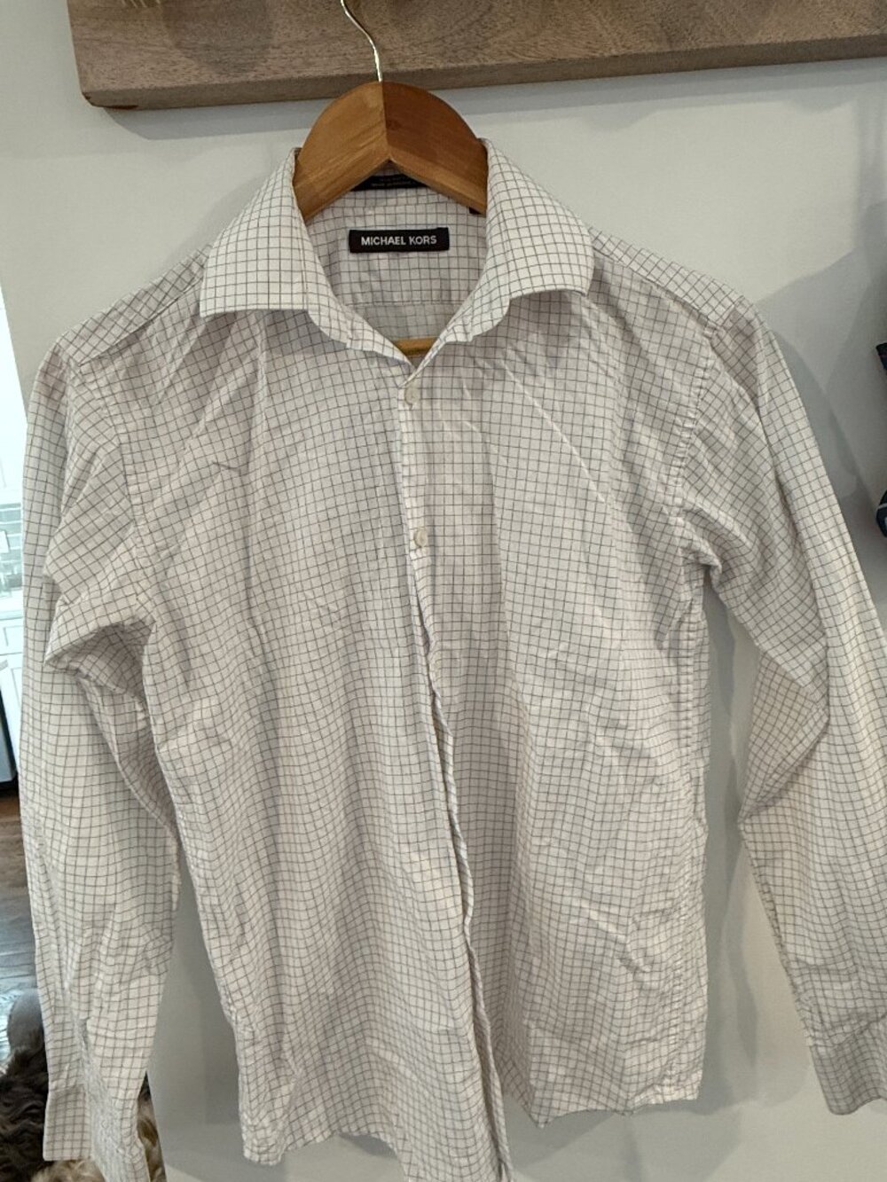 Michael Kors 100% cotton, boys pattern button down, size 16